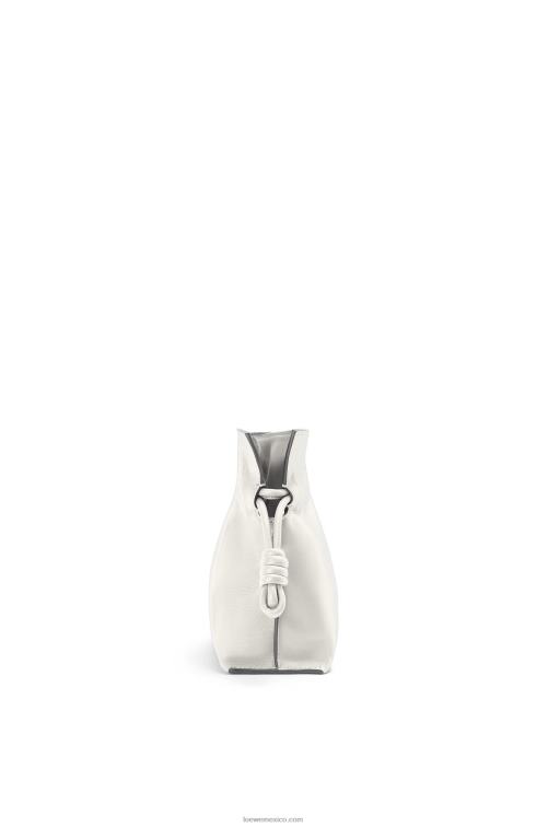 blanco suave bolso de mano mini flamenco de piel de becerro napa Loewe R8J8Z207 mujer