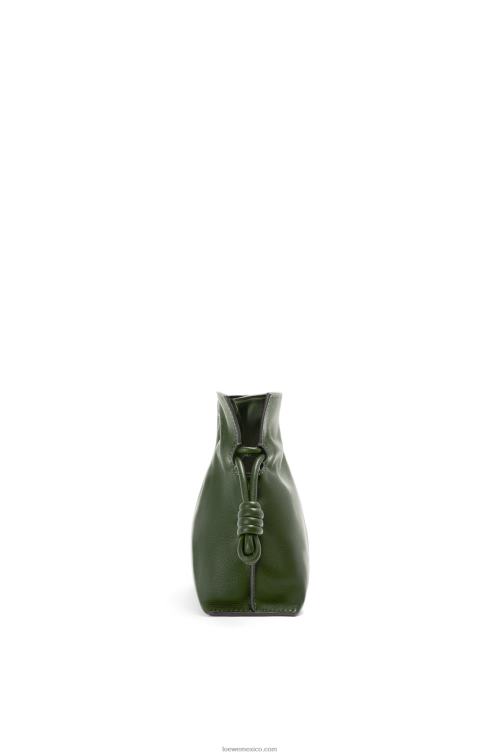 caqui de la vendimia bolso de mano mini flamenco de piel de becerro napa Loewe R8J8Z553 mujer