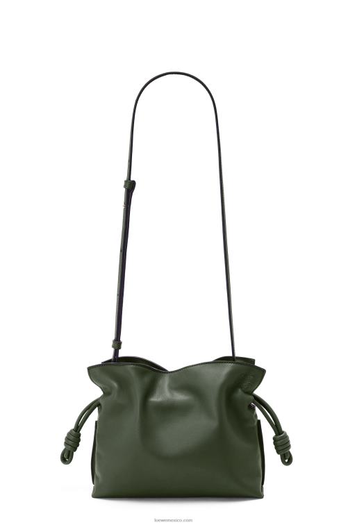 caqui de la vendimia bolso de mano mini flamenco de piel de becerro napa Loewe R8J8Z553 mujer