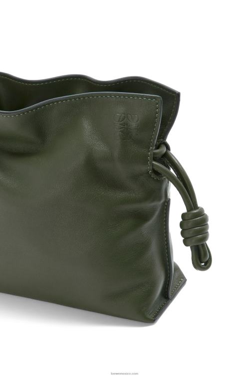 caqui de la vendimia bolso de mano mini flamenco de piel de becerro napa Loewe R8J8Z553 mujer
