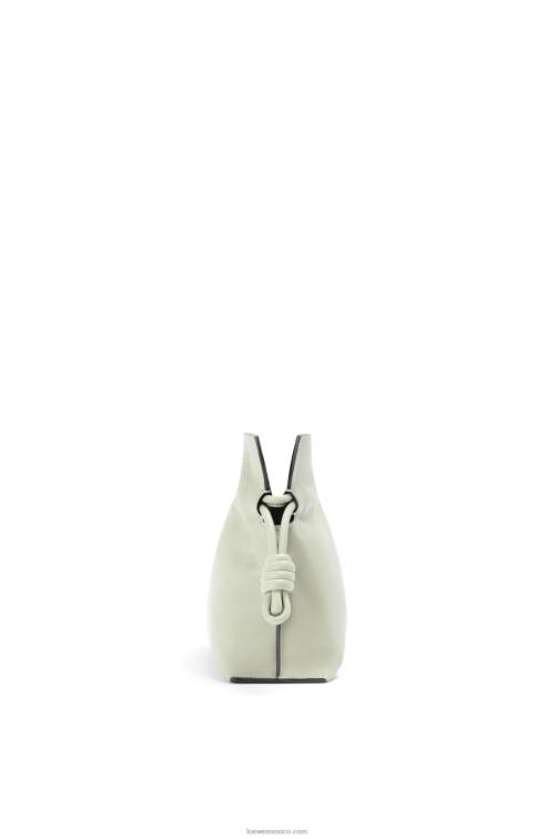 celadón claro bolso de mano mini flamenco de piel de becerro napa Loewe R8J8Z205 mujer