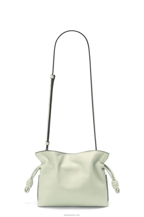 celadón claro bolso de mano mini flamenco de piel de becerro napa Loewe R8J8Z205 mujer
