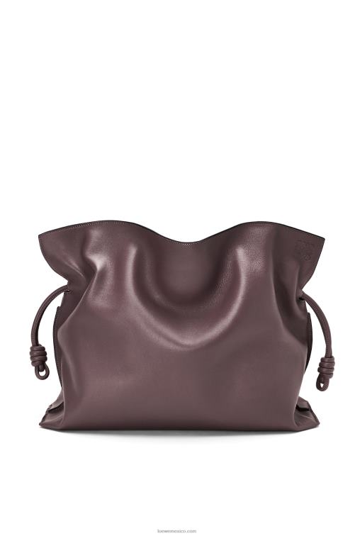 ciruela pasa Bolso flamenco xl en piel napa de ternera Loewe R8J8Z526 mujer