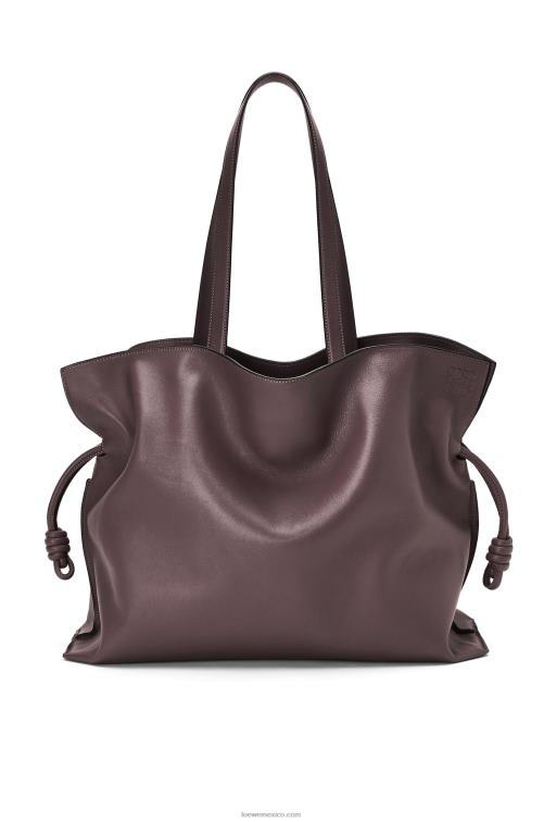 ciruela pasa Bolso flamenco xl en piel napa de ternera Loewe R8J8Z526 mujer