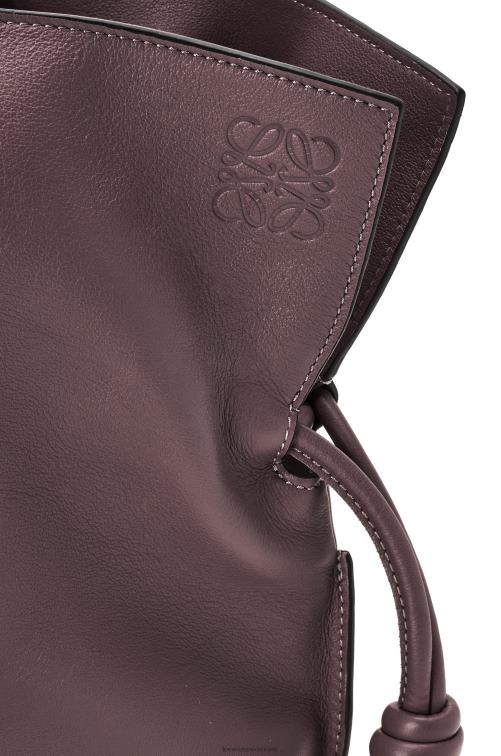 ciruela pasa Bolso flamenco xl en piel napa de ternera Loewe R8J8Z526 mujer