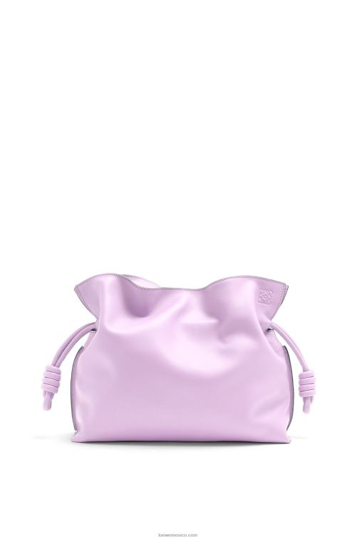 flor de orquidea bolso de mano flamenco de piel de becerro napa Loewe R8J8Z628 mujer