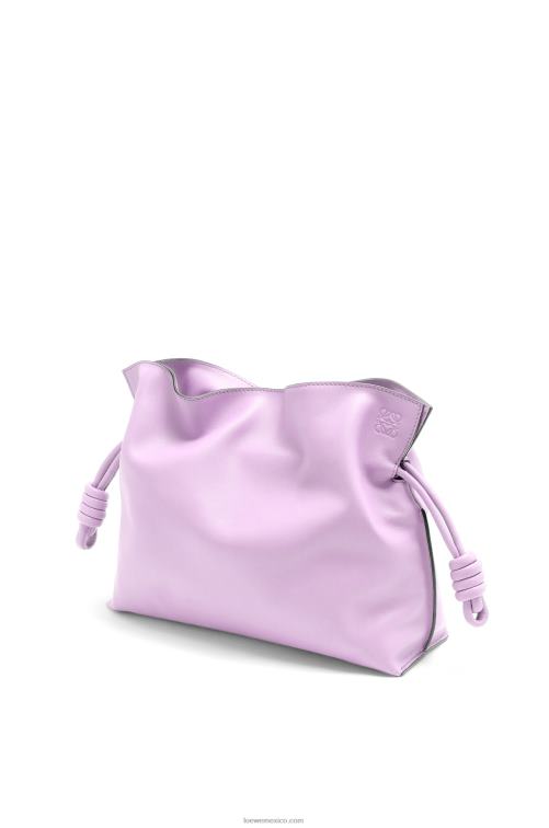 flor de orquidea bolso de mano flamenco de piel de becerro napa Loewe R8J8Z628 mujer