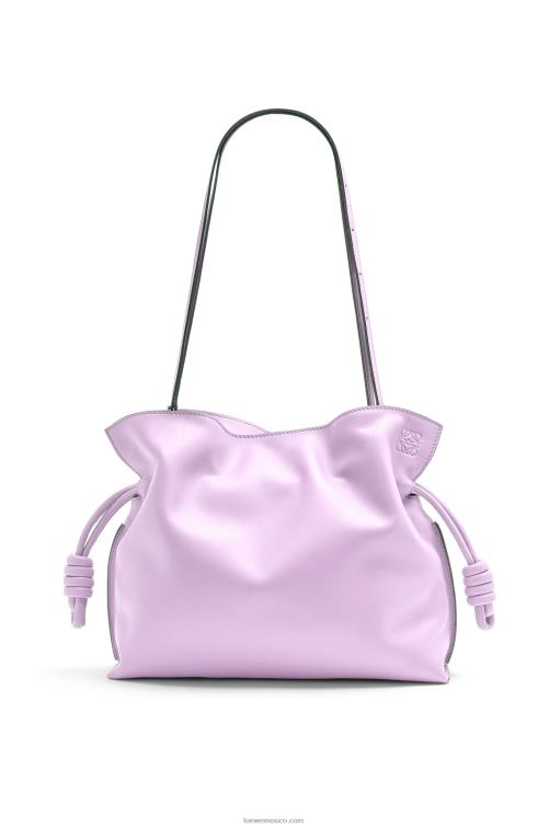 flor de orquidea bolso de mano flamenco de piel de becerro napa Loewe R8J8Z628 mujer
