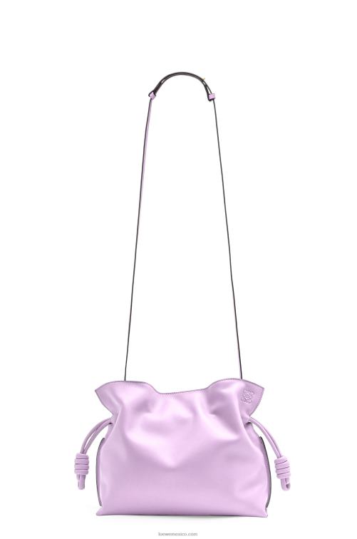 flor de orquidea bolso de mano flamenco de piel de becerro napa Loewe R8J8Z628 mujer