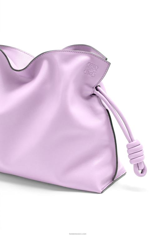 flor de orquidea bolso de mano flamenco de piel de becerro napa Loewe R8J8Z628 mujer