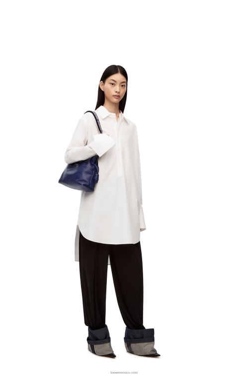 glaseado de color morado oscuro bolso de mano flamenco de piel de becerro napa Loewe R8J8Z529 mujer
