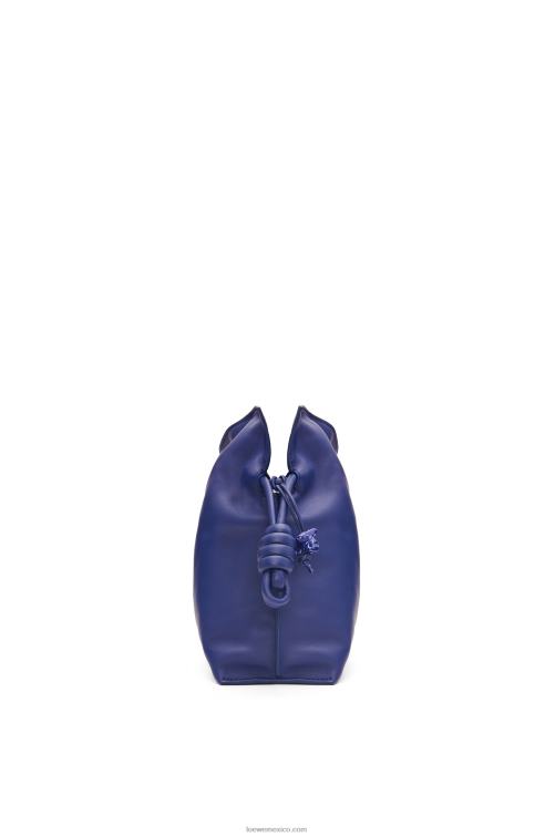 glaseado de color morado oscuro bolso de mano flamenco de piel de becerro napa Loewe R8J8Z529 mujer