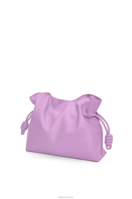 guimauve bolso de mano flamenco de piel de becerro napa Loewe R8J8Z357 mujer