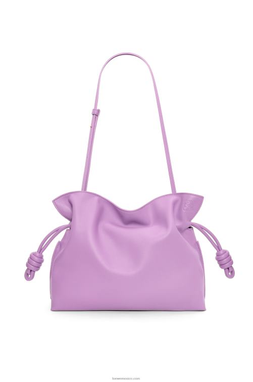 guimauve bolso de mano flamenco de piel de becerro napa Loewe R8J8Z357 mujer