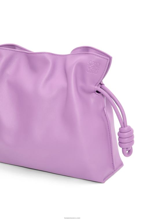 guimauve bolso de mano flamenco de piel de becerro napa Loewe R8J8Z357 mujer