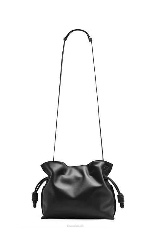 negro bolso de mano flamenco de piel de becerro napa Loewe R8J8Z362 mujer