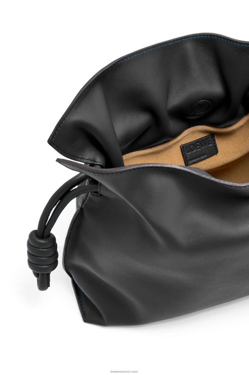 negro bolso de mano flamenco de piel de becerro napa Loewe R8J8Z362 mujer