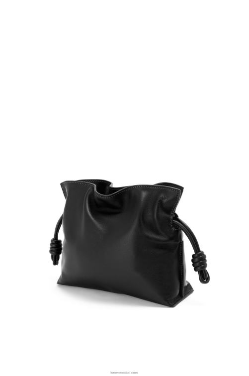 negro bolso de mano mini flamenco de piel de becerro napa Loewe R8J8Z206 mujer
