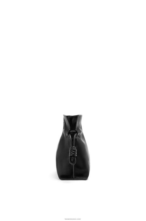 negro bolso de mano mini flamenco de piel de becerro napa Loewe R8J8Z206 mujer
