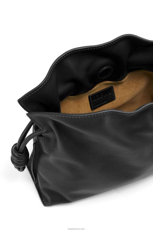 negro bolso de mano mini flamenco de piel de becerro napa Loewe R8J8Z206 mujer