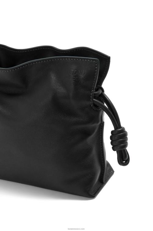 negro bolso de mano mini flamenco de piel de becerro napa Loewe R8J8Z206 mujer