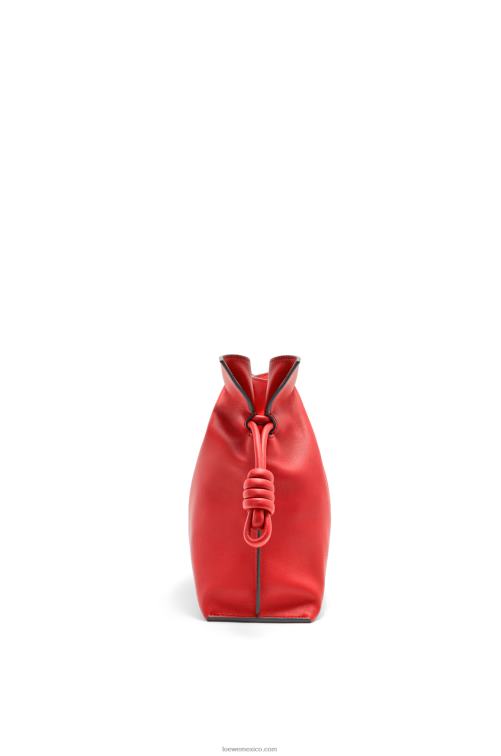 rojo bolso de mano flamenco de piel de becerro napa Loewe R8J8Z412 mujer