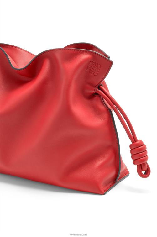 rojo bolso de mano flamenco de piel de becerro napa Loewe R8J8Z412 mujer