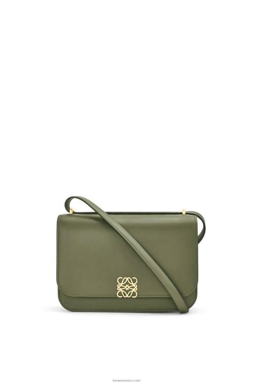 aguacate verde bolso goya en piel de becerro de seda Loewe R8J8Z301 mujer