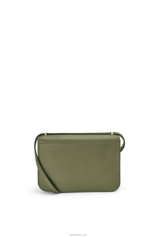 aguacate verde bolso goya en piel de becerro de seda Loewe R8J8Z301 mujer