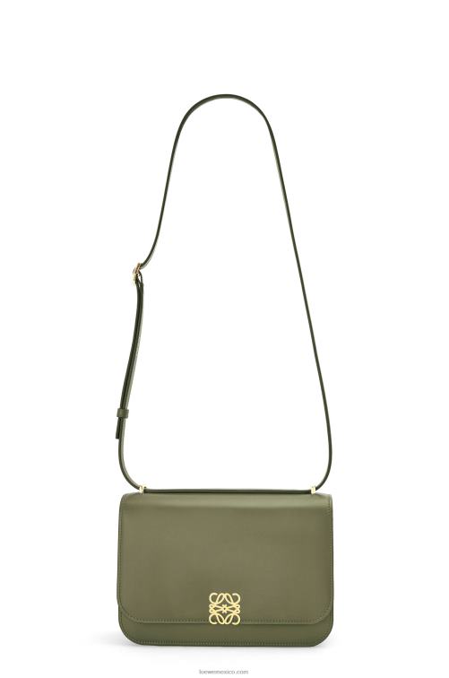 aguacate verde bolso goya en piel de becerro de seda Loewe R8J8Z301 mujer