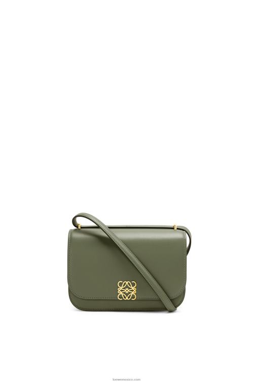 aguacate verde bolso goya pequeño en piel de becerro de seda Loewe R8J8Z307 mujer