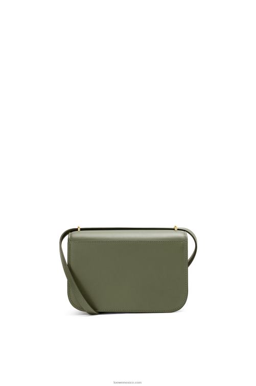 aguacate verde bolso goya pequeño en piel de becerro de seda Loewe R8J8Z307 mujer