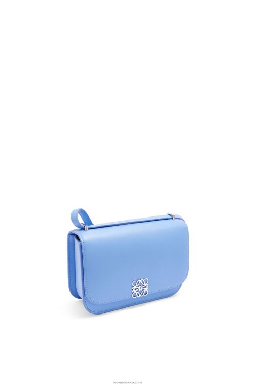 azul celestino bolso goya pequeño en piel de becerro de seda Loewe R8J8Z508 mujer