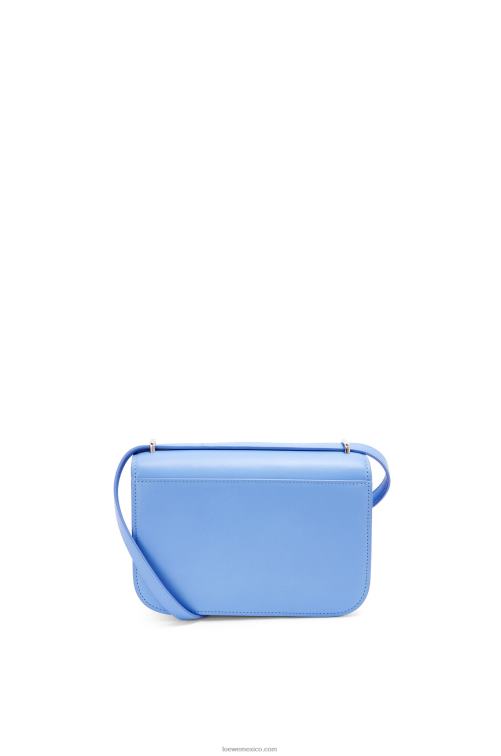 azul celestino bolso goya pequeño en piel de becerro de seda Loewe R8J8Z508 mujer