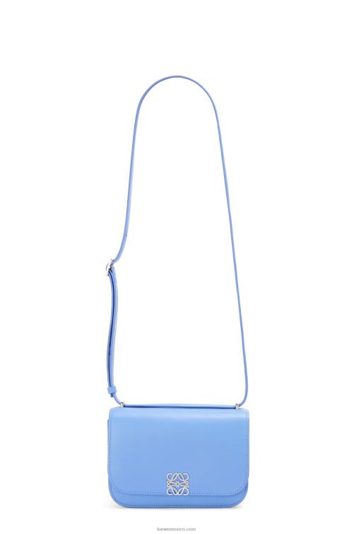 azul celestino bolso goya pequeño en piel de becerro de seda Loewe R8J8Z508 mujer