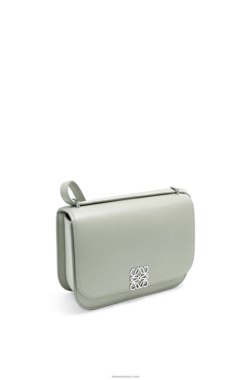 gris ceniza bolso goya en piel de becerro de seda Loewe R8J8Z507 mujer
