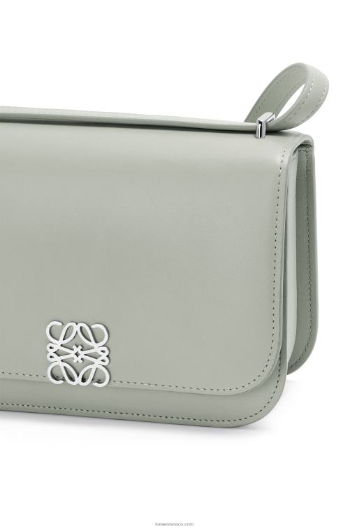 gris ceniza bolso goya en piel de becerro de seda Loewe R8J8Z507 mujer