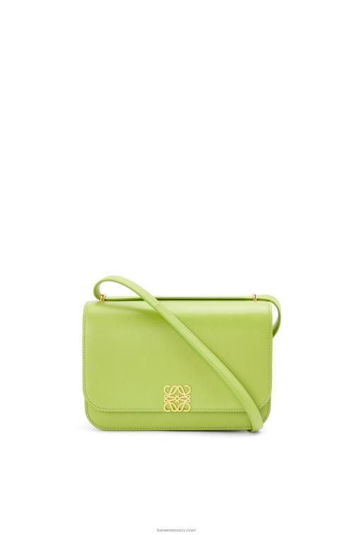 judías verdes bolso goya en piel de becerro de seda Loewe R8J8Z509 mujer