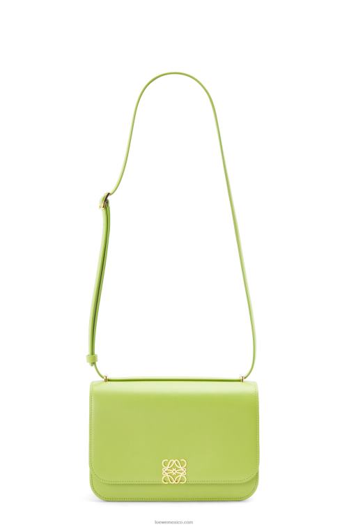 judías verdes bolso goya en piel de becerro de seda Loewe R8J8Z509 mujer