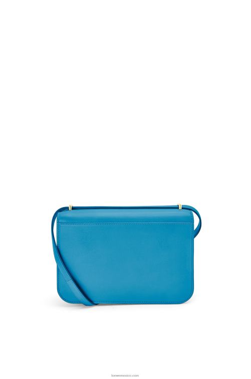 laguna azul bolso goya en piel de becerro de seda Loewe R8J8Z495 mujer