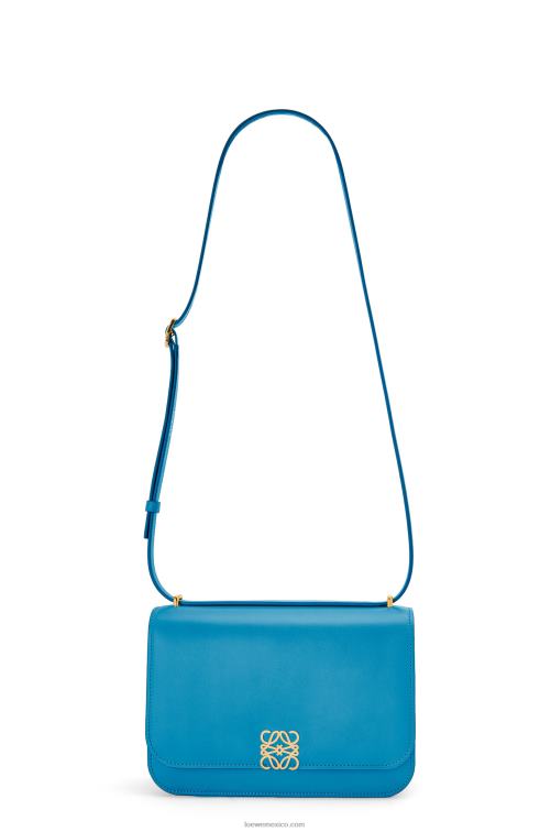 laguna azul bolso goya en piel de becerro de seda Loewe R8J8Z495 mujer