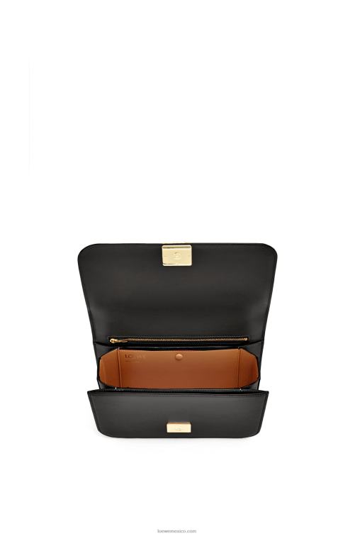 negro bolso goya en piel de becerro de seda Loewe R8J8Z306 mujer
