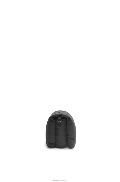 negro bolso goya mini puffer de nailon Loewe R8J8Z311 mujer