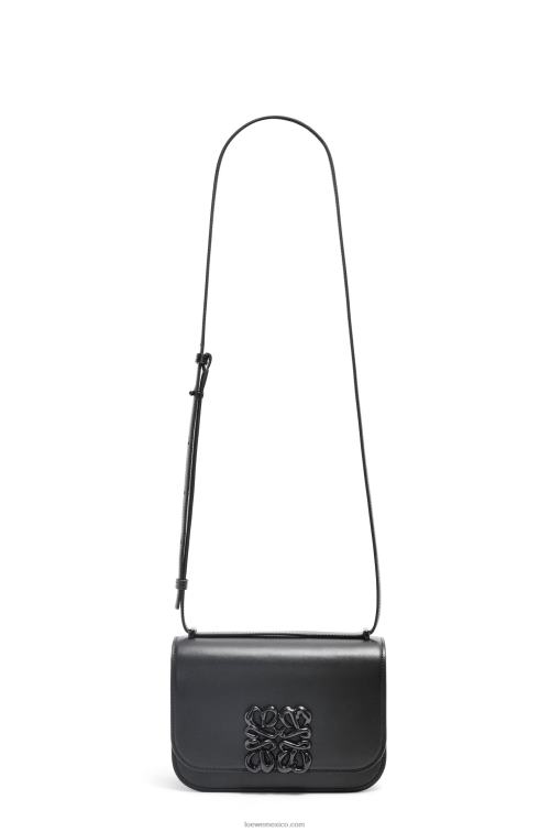 negro bolso goya pequeño en piel de becerro de seda Loewe R8J8Z456 mujer