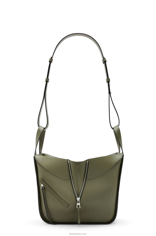 aguacate verde bolso hamaca pequeño de piel de becerro clásica Loewe R8J8Z524 mujer