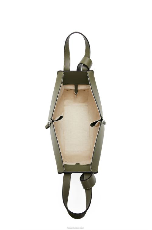 aguacate verde bolso hamaca pequeño de piel de becerro clásica Loewe R8J8Z524 mujer