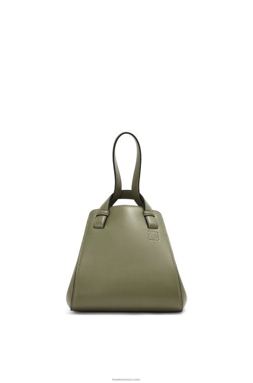 aguacate verde bolso hammock nugget de napa de becerro Loewe R8J8Z519 mujer