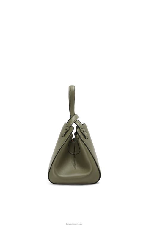 aguacate verde bolso hammock nugget de napa de becerro Loewe R8J8Z519 mujer