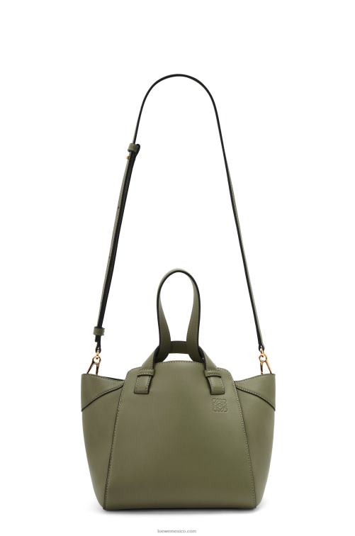aguacate verde bolso hammock nugget de napa de becerro Loewe R8J8Z519 mujer