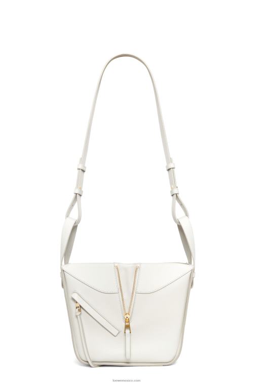 blanco suave Bolso compacto maruja mallo hammock de piel de becerro clásica Loewe R8J8Z339 mujer